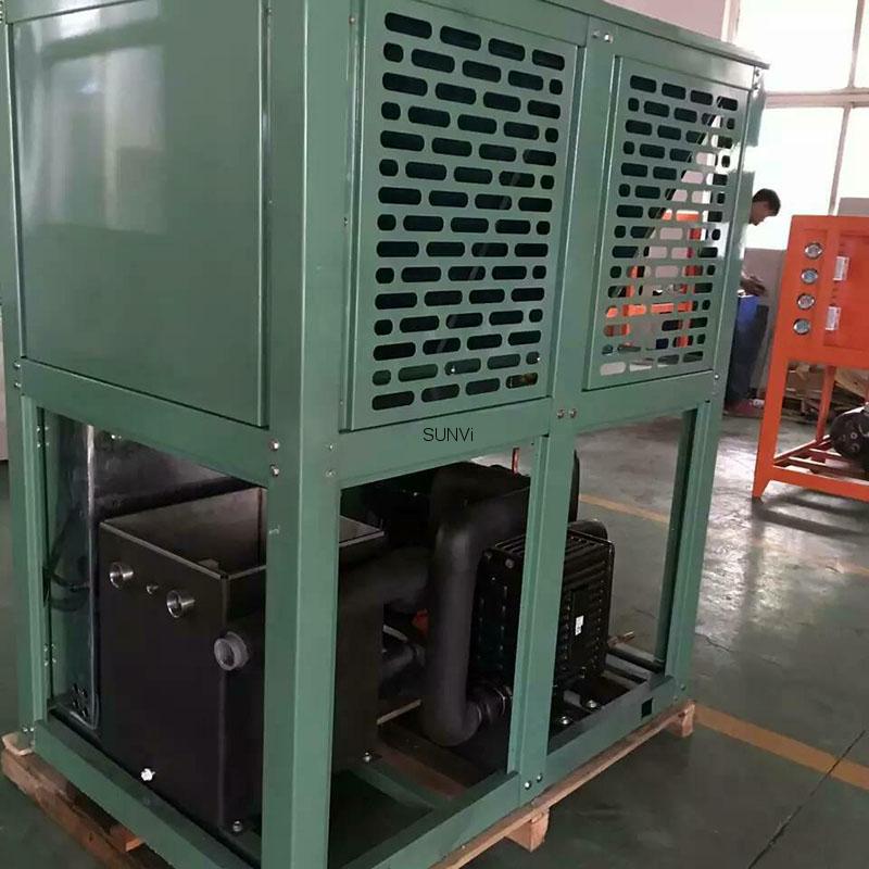 Air-cooled industrial water chiller